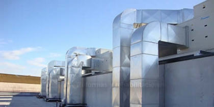 Sistema de climatizacion de centro comercial por conductos